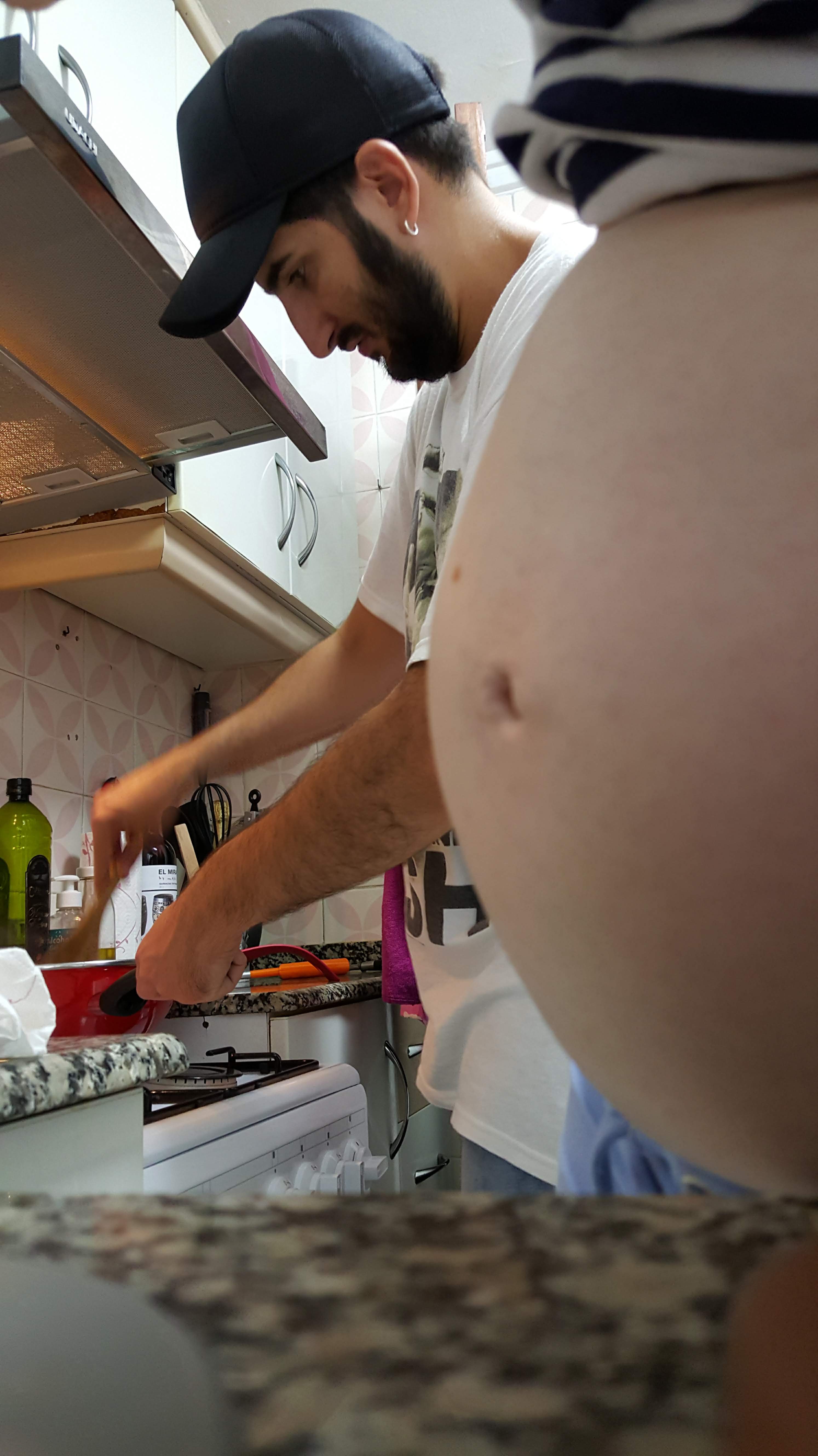 Cozinhando com o pai